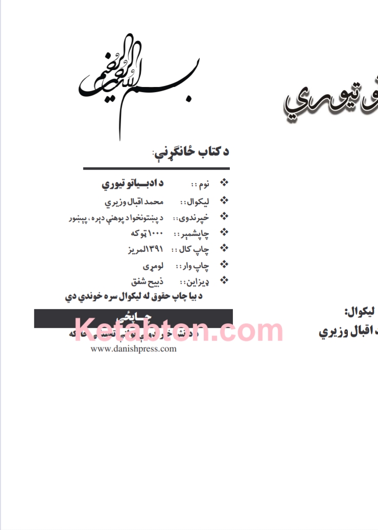 د ادبیاتو تیوري