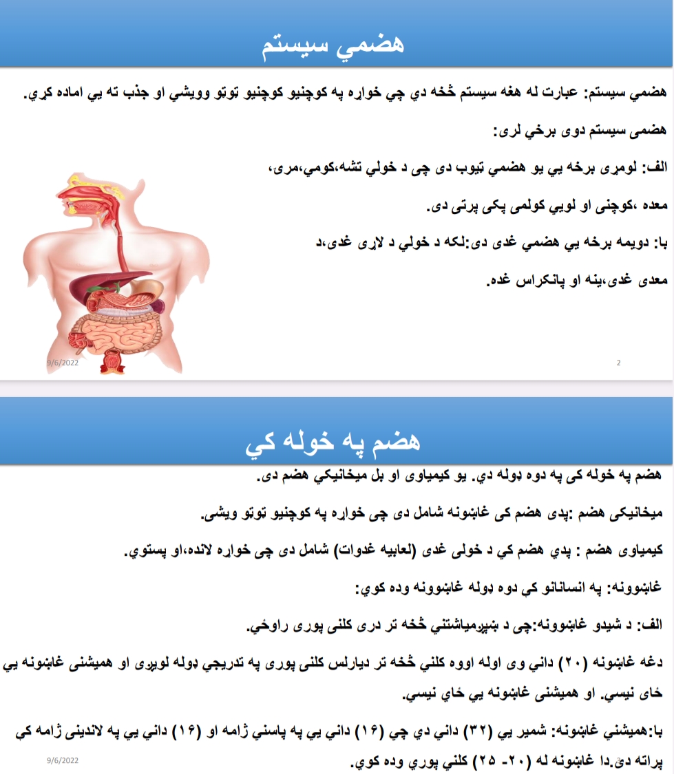 هضم په خوله کي